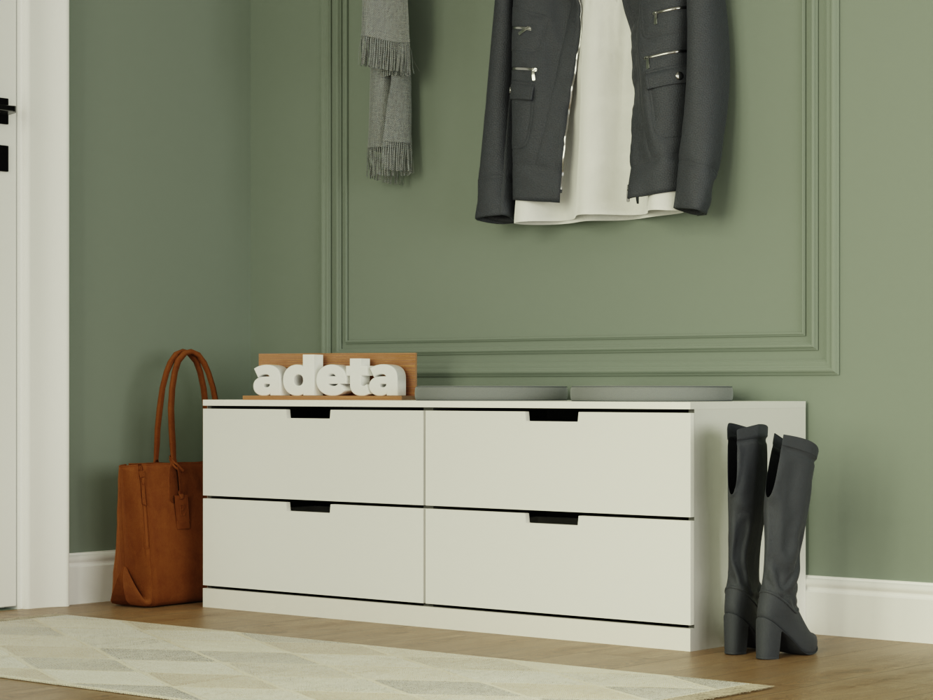 Комод Нордли 22 white ИКЕА (IKEA) изображение товара