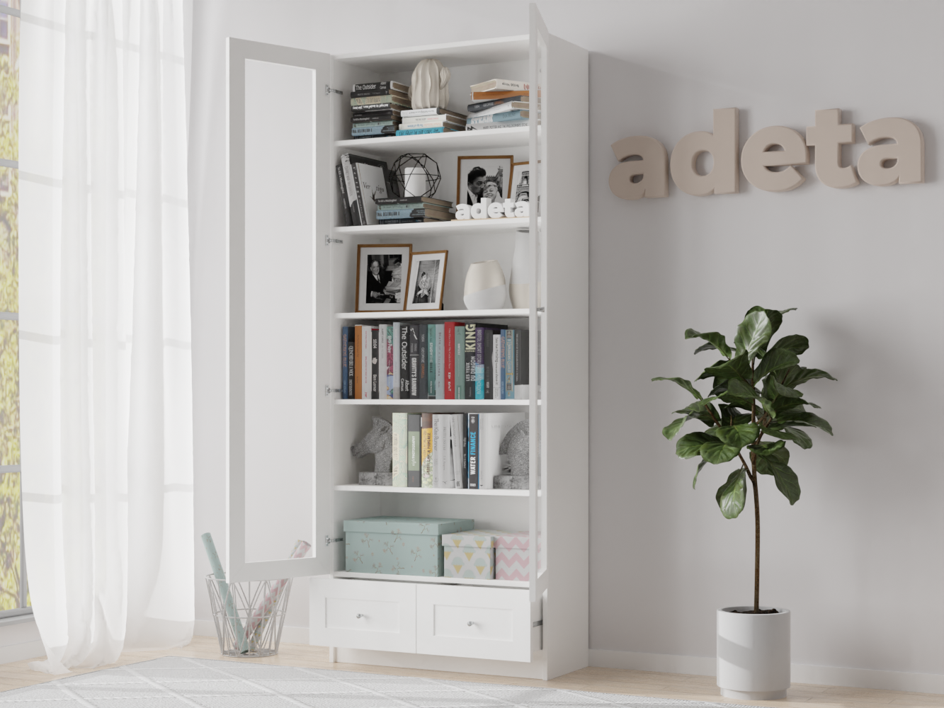 Книжный шкаф Билли 315 white ИКЕА (IKEA) изображение товара