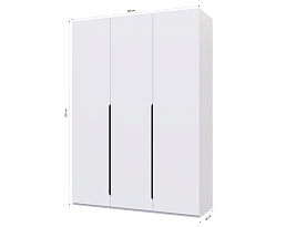 Изображение товара Распашной шкаф Пакс Альхейм 13 white (black) ИКЕА (IKEA) на сайте adeta.ru